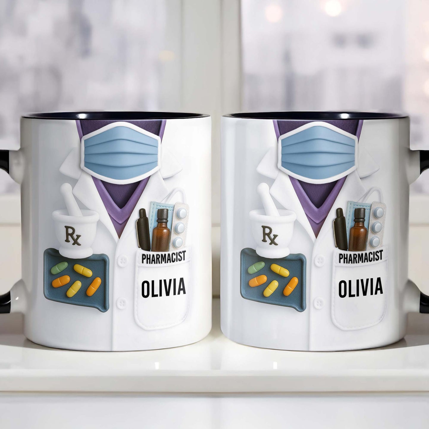 Perfect Mug For Dedicated Pharmacists, Pharmacist Uniform, Pills
