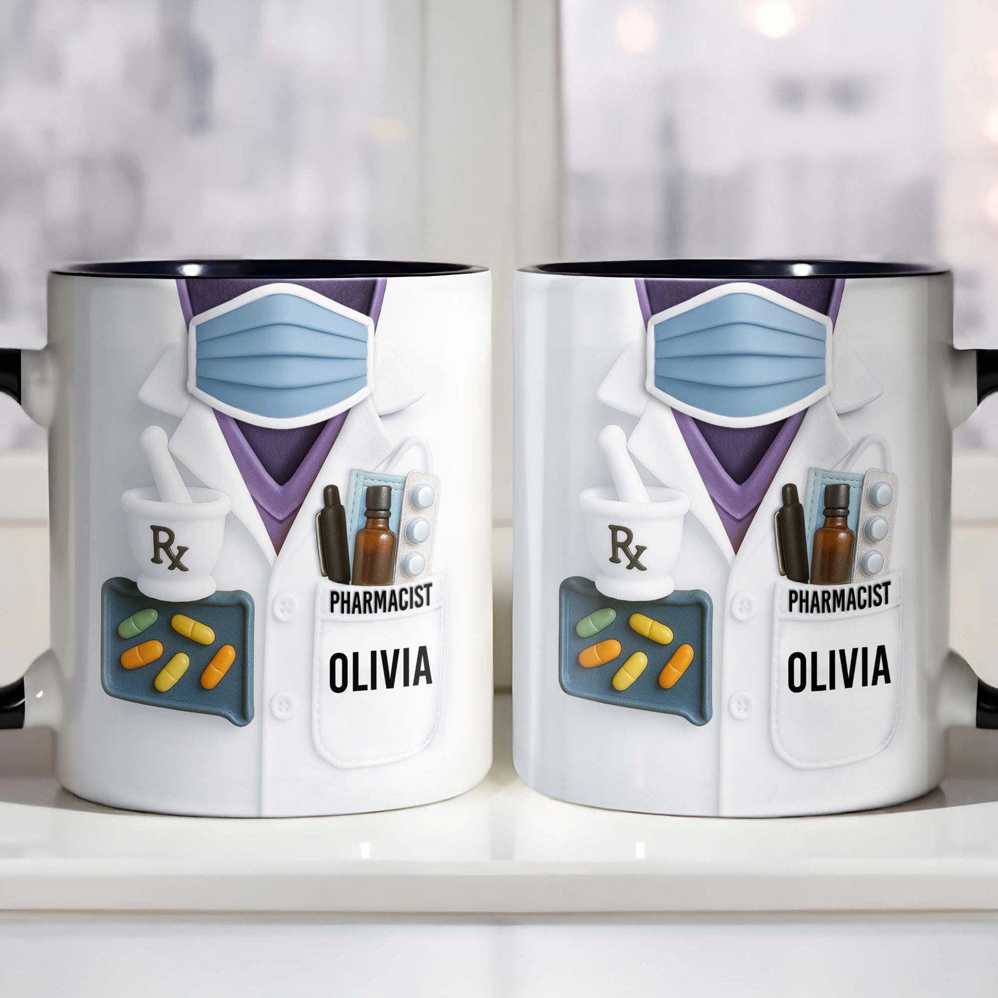 Perfect Mug For Dedicated Pharmacists, Pharmacist Uniform, Pills