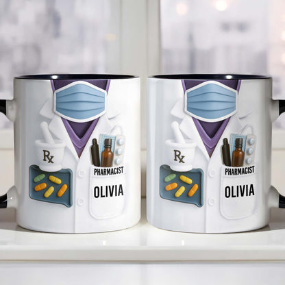 Perfect Mug For Dedicated Pharmacists, Pharmacist Uniform, Pills