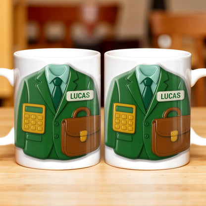 Elevate Your Coffee Experience With Suit and Calculator Design