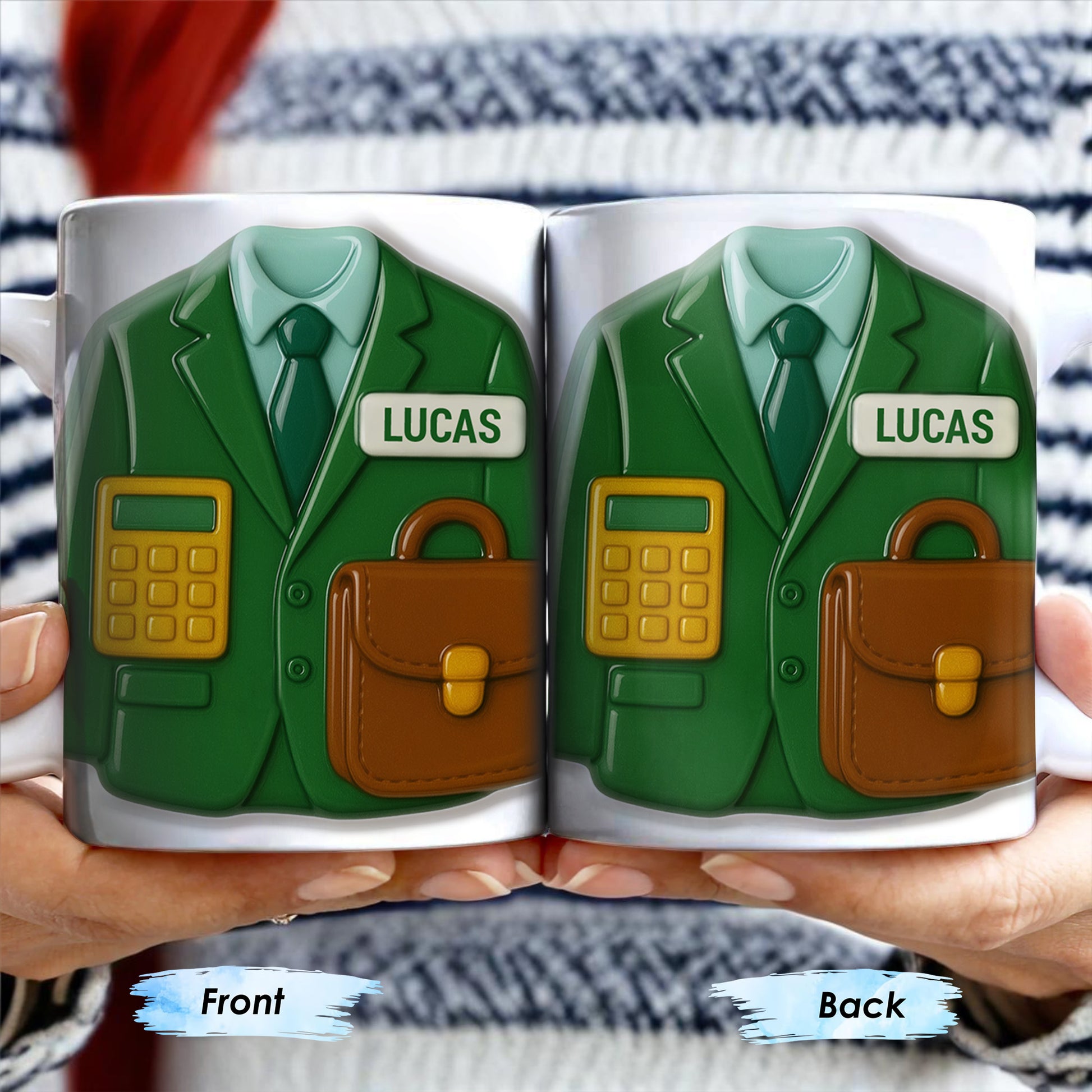 Elevate Your Coffee Experience With Suit and Calculator Design