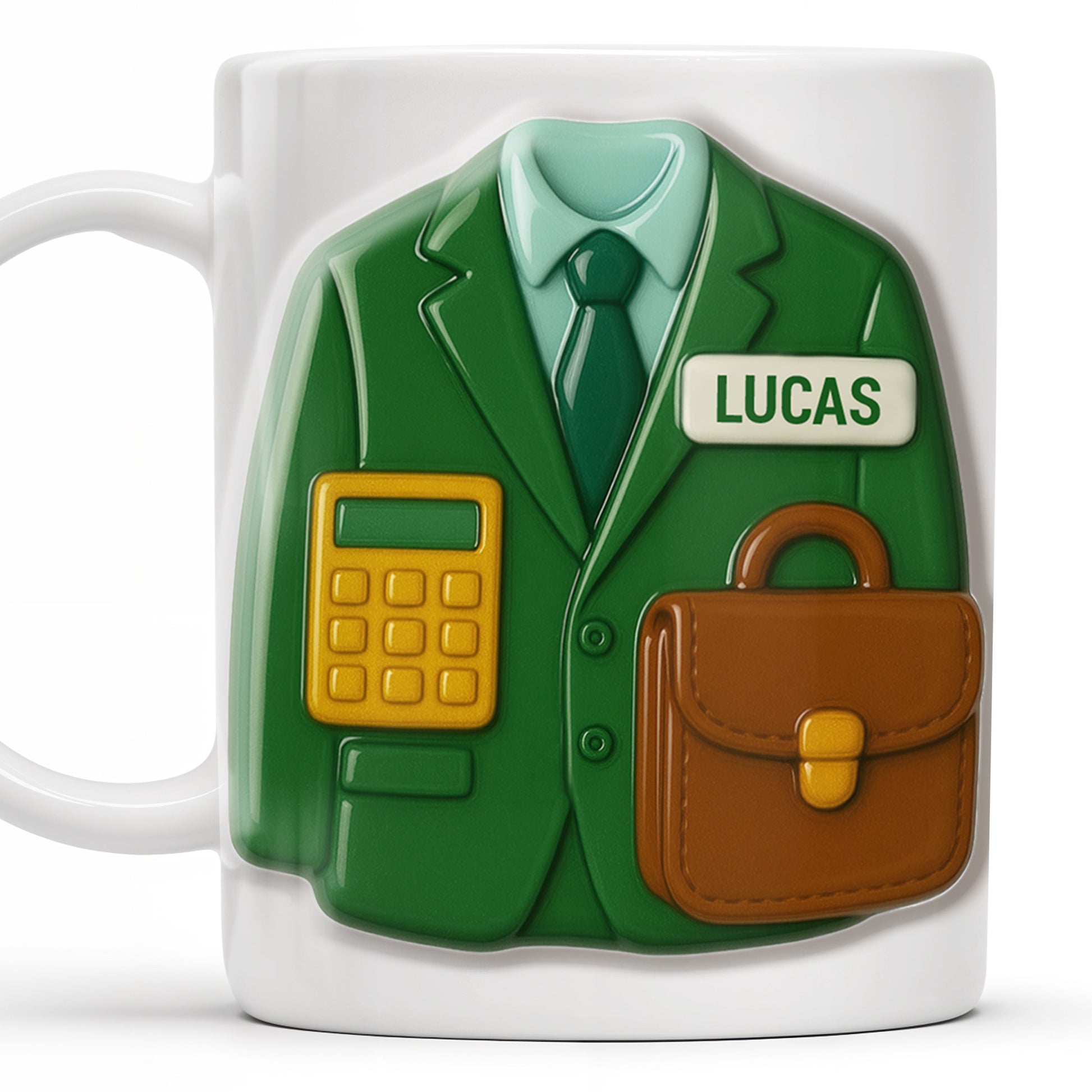 Elevate Your Coffee Experience With Suit and Calculator Design
