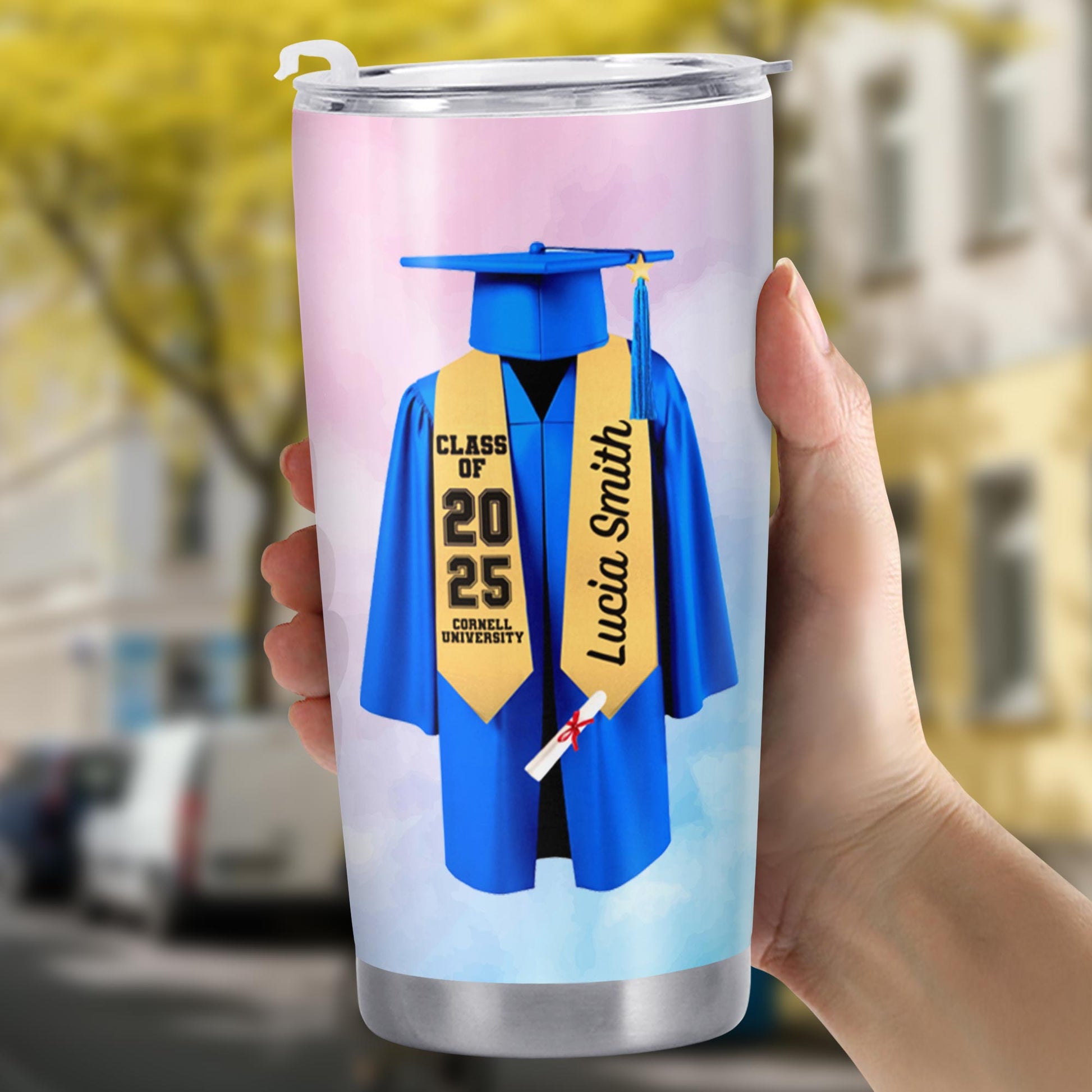 Celebrate Academic Achievements, Graduation Gown and Diploma