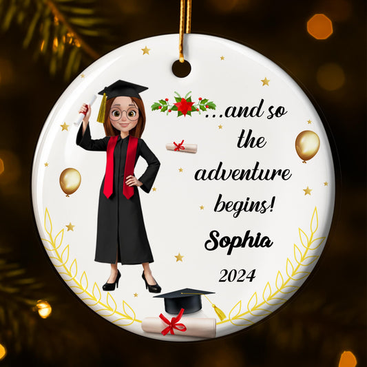 And So The Adventure Begins With Graduate And Cap