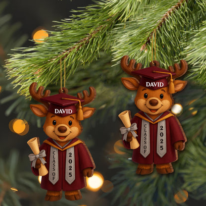 Celebrate Your Graduate's Achievement, Reindeer Graduation Ornament