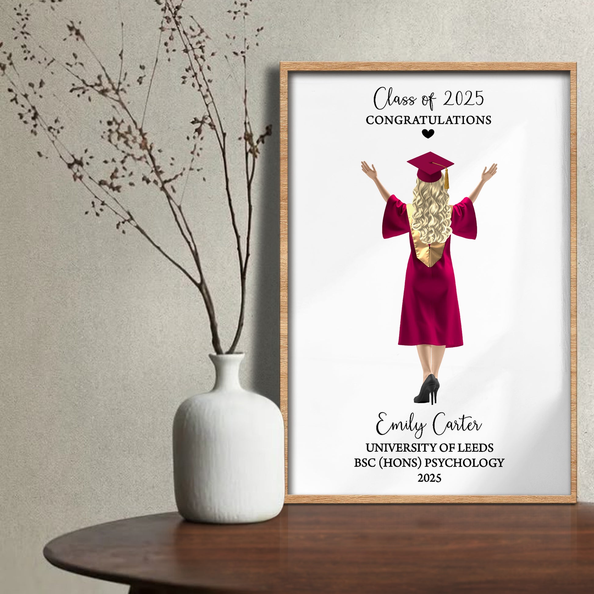 Class Of 2025, Congratulations, Graduation Cap And Gown