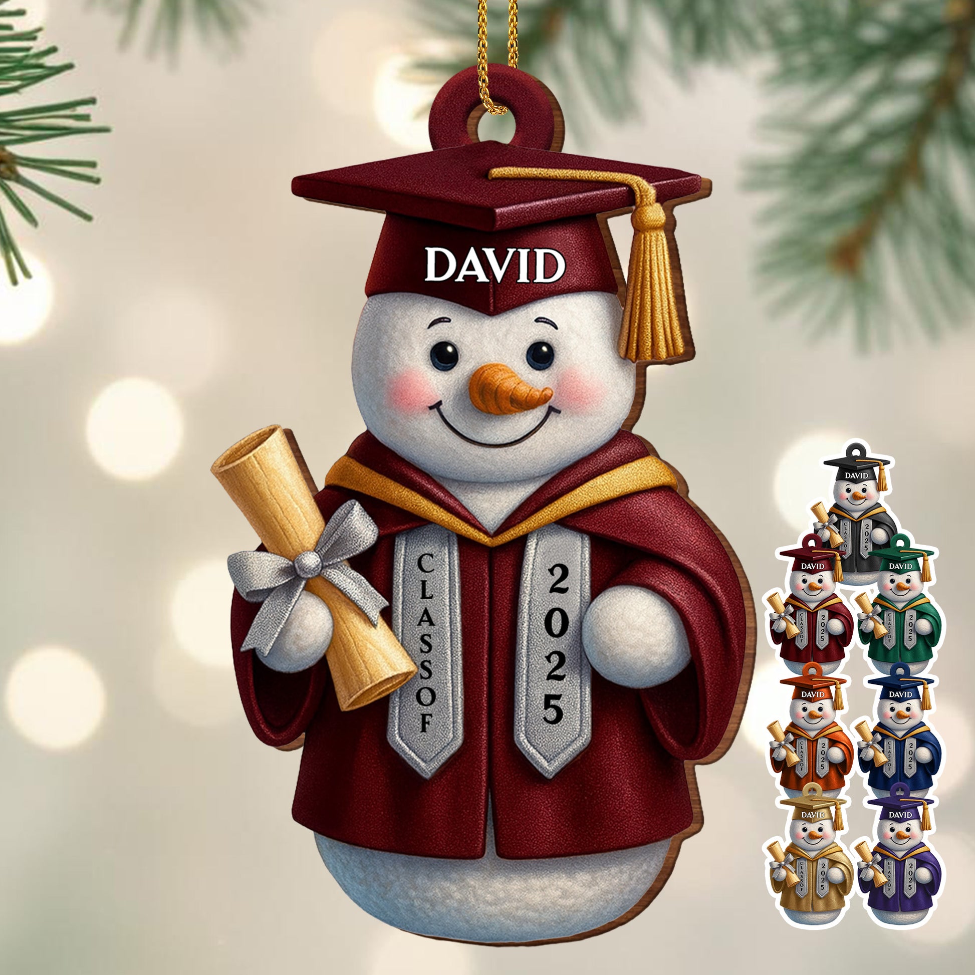 Congratulations On Your Graduation, Featuring Snowman In Cap