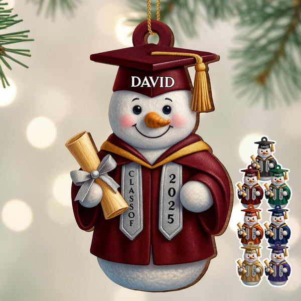 Congratulations On Your Graduation, Featuring Snowman In Cap