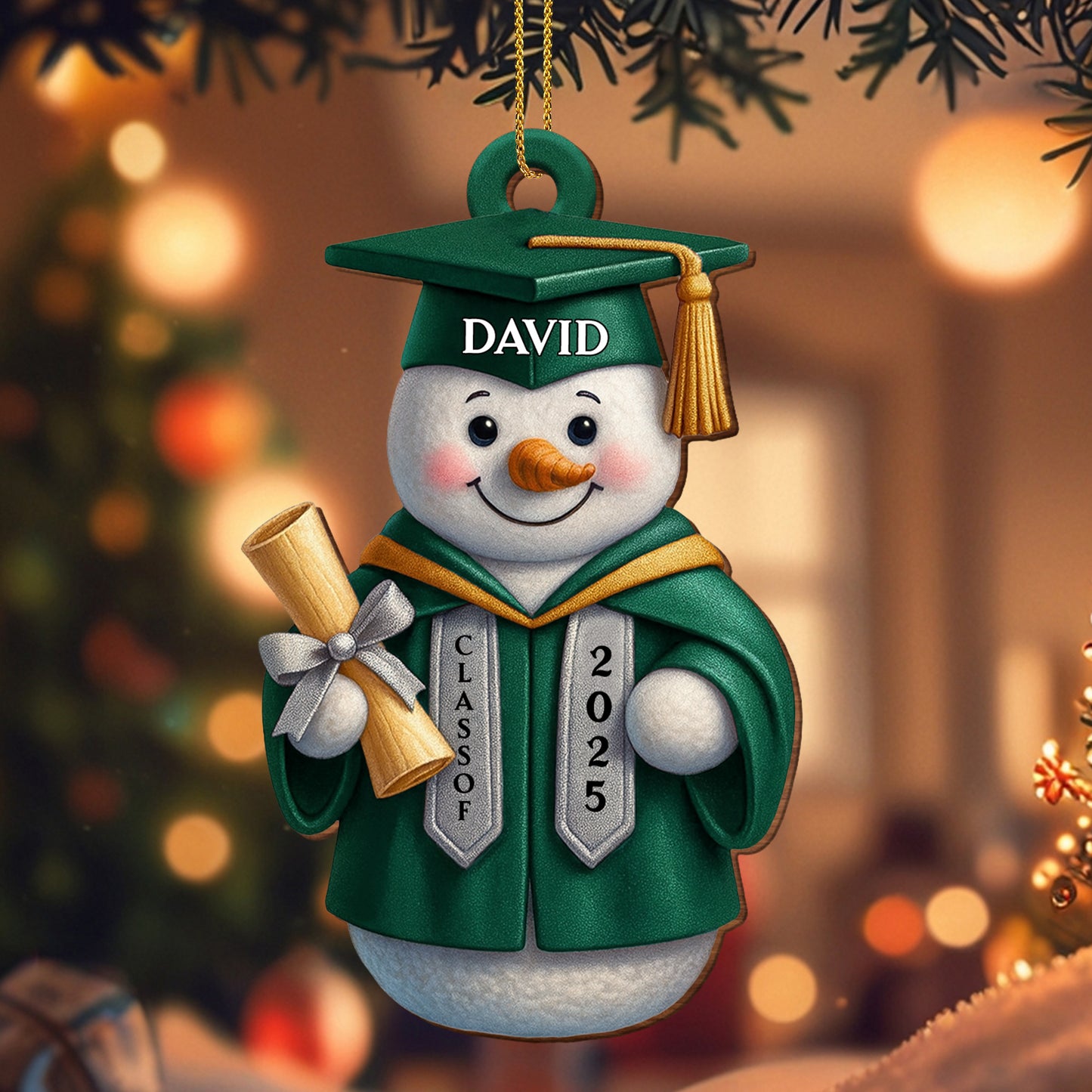 Congratulations On Your Graduation, Featuring Snowman In Cap