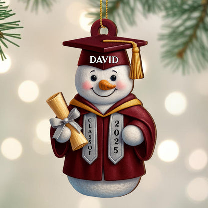 Congratulations On Your Graduation, Featuring Snowman In Cap