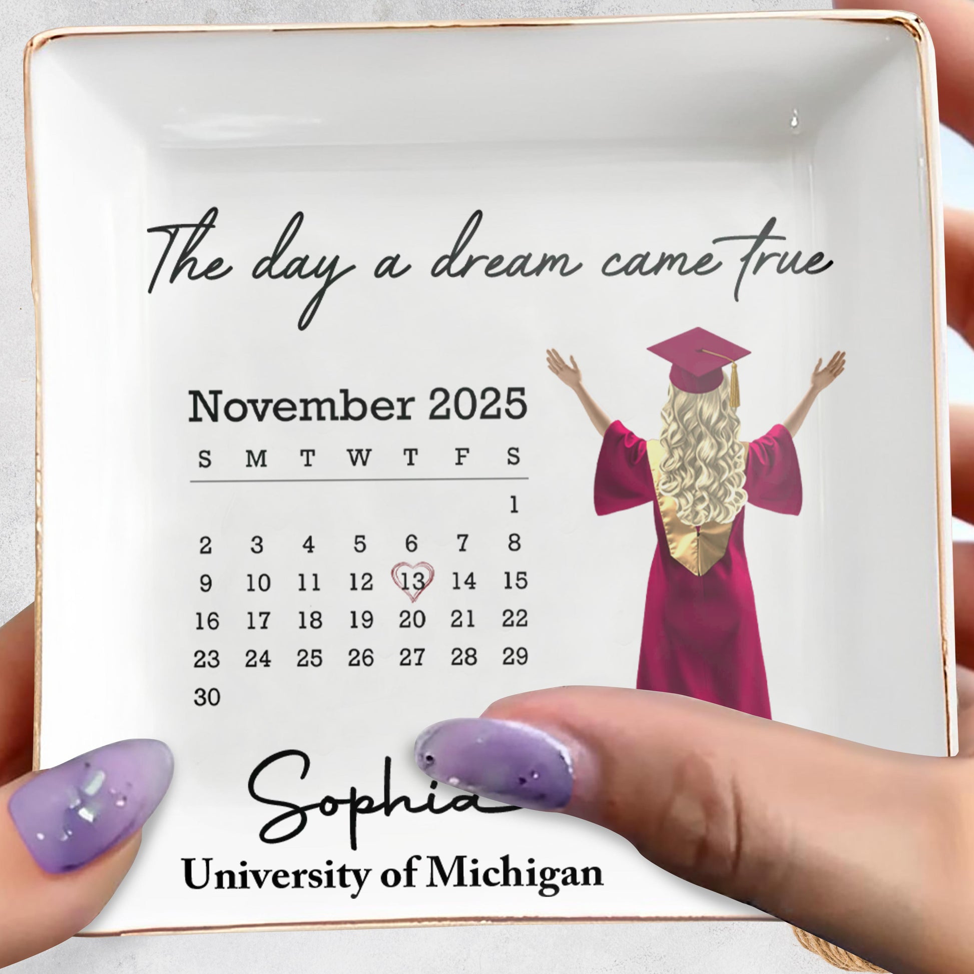 The Day A Dream Came True, Graduate With Cap