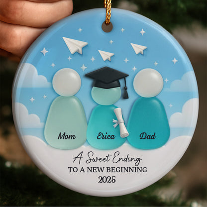 A Sweet Ending to a New Beginning, Graduation Cap and Diplomas Design