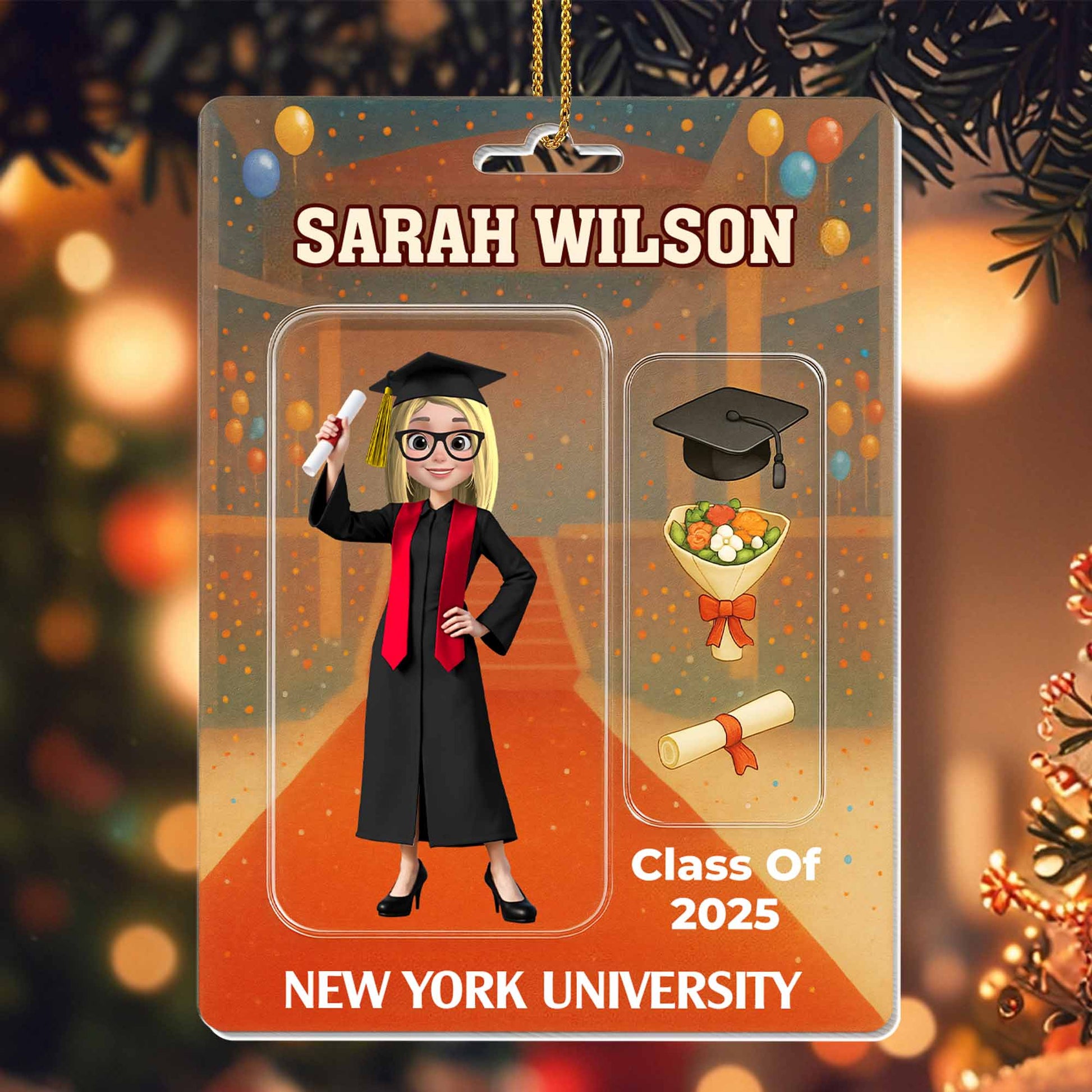 Celebrate Your Achievements, Graduation Cap, Diploma And University Logo