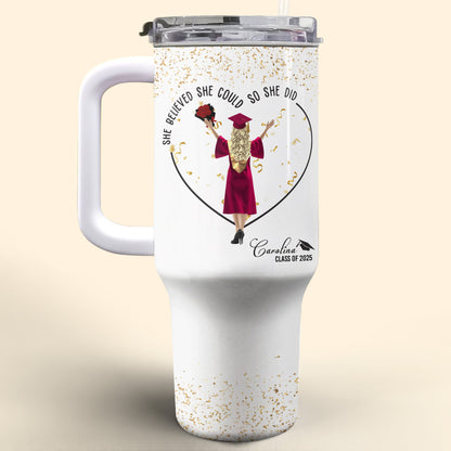 She Believed She Could So She Did, Graduation Cap and Confetti