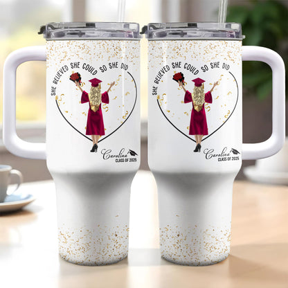 She Believed She Could So She Did, Graduation Cap and Confetti