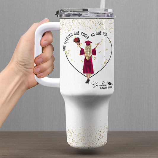 She Believed She Could So She Did, Graduation Cap and Confetti