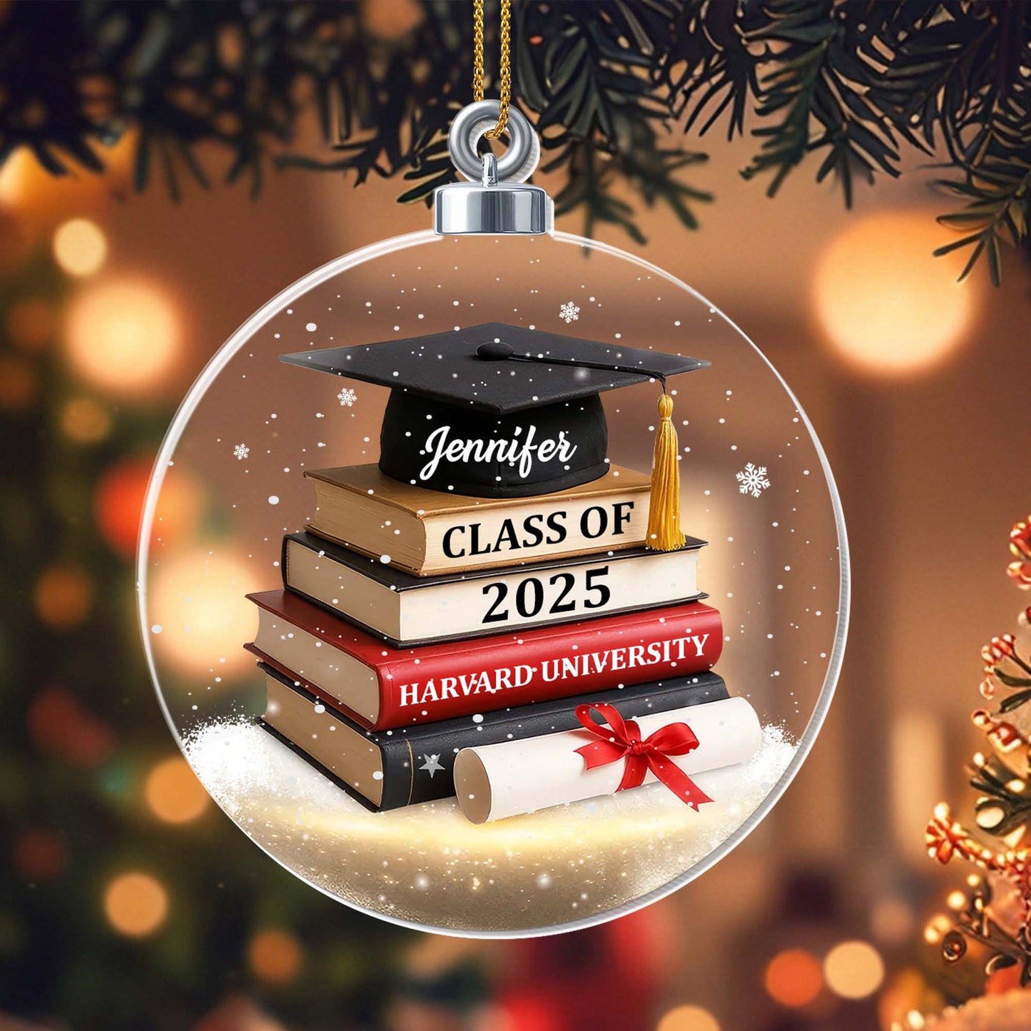 Customized Graduation Books And Mortarboard Keepsake