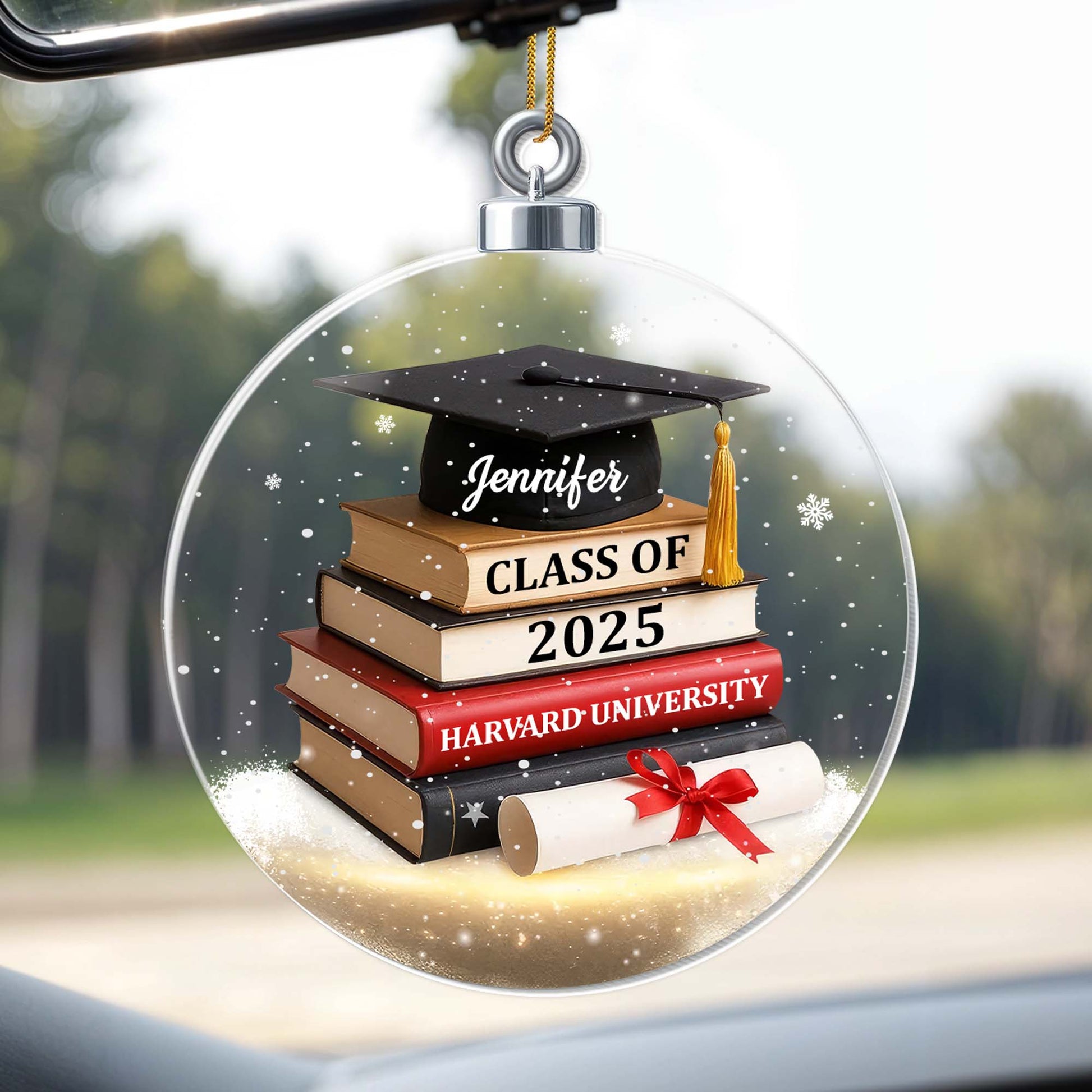 Customized Graduation Books And Mortarboard Keepsake