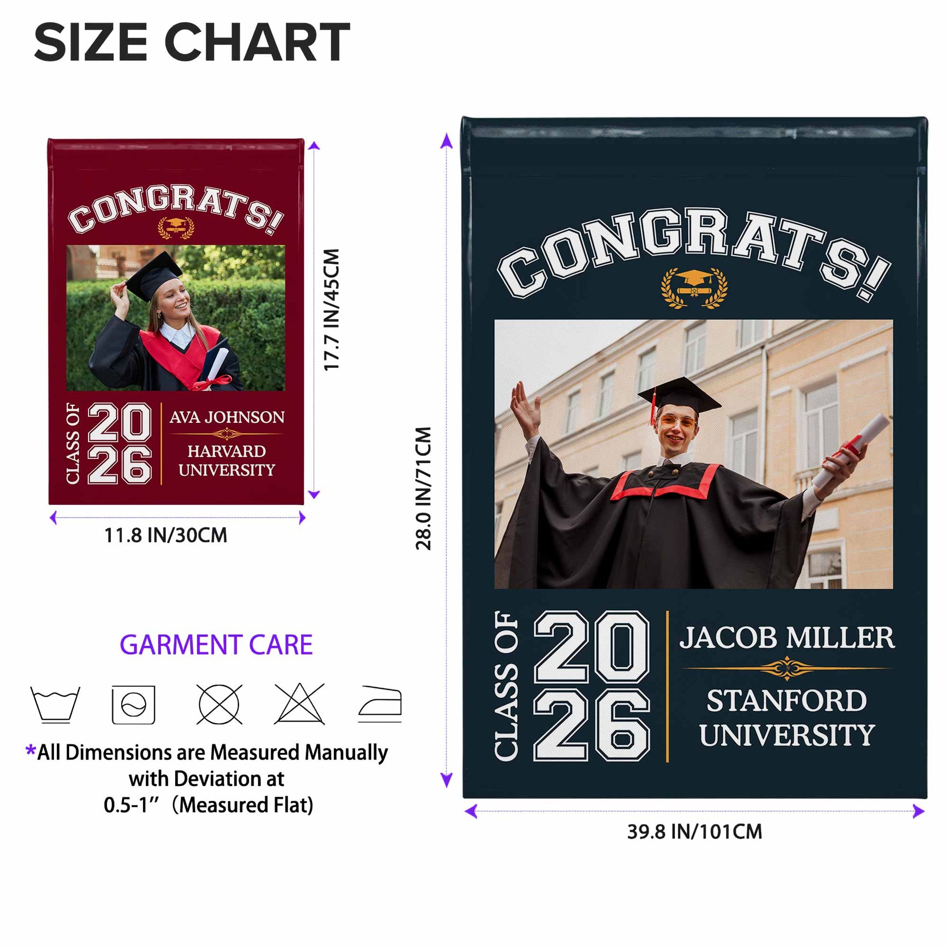 Congrats Class Of [Year], Graduation Cap And Diploma