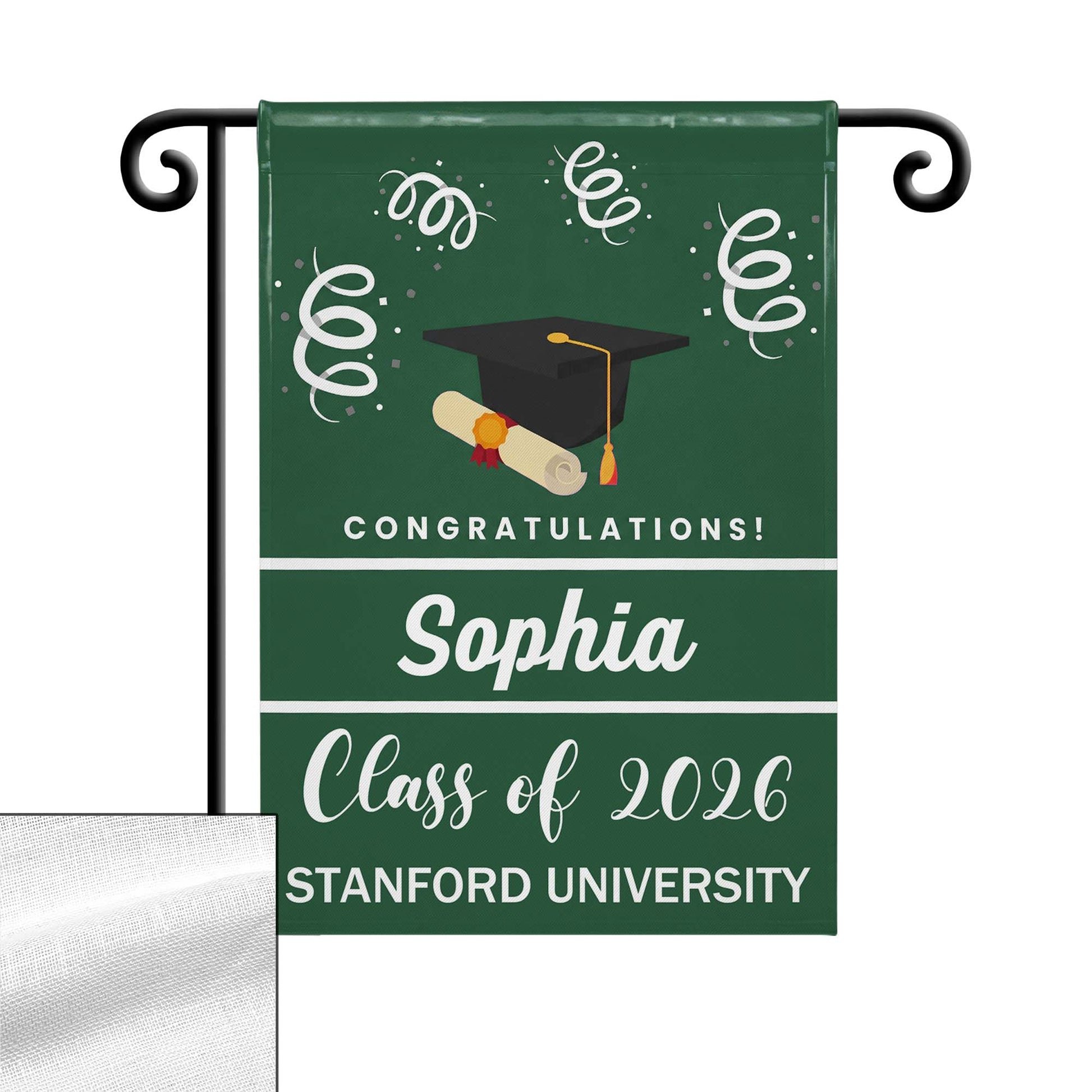 Congratulations Class Of Graduation Cap And Diploma Scroll