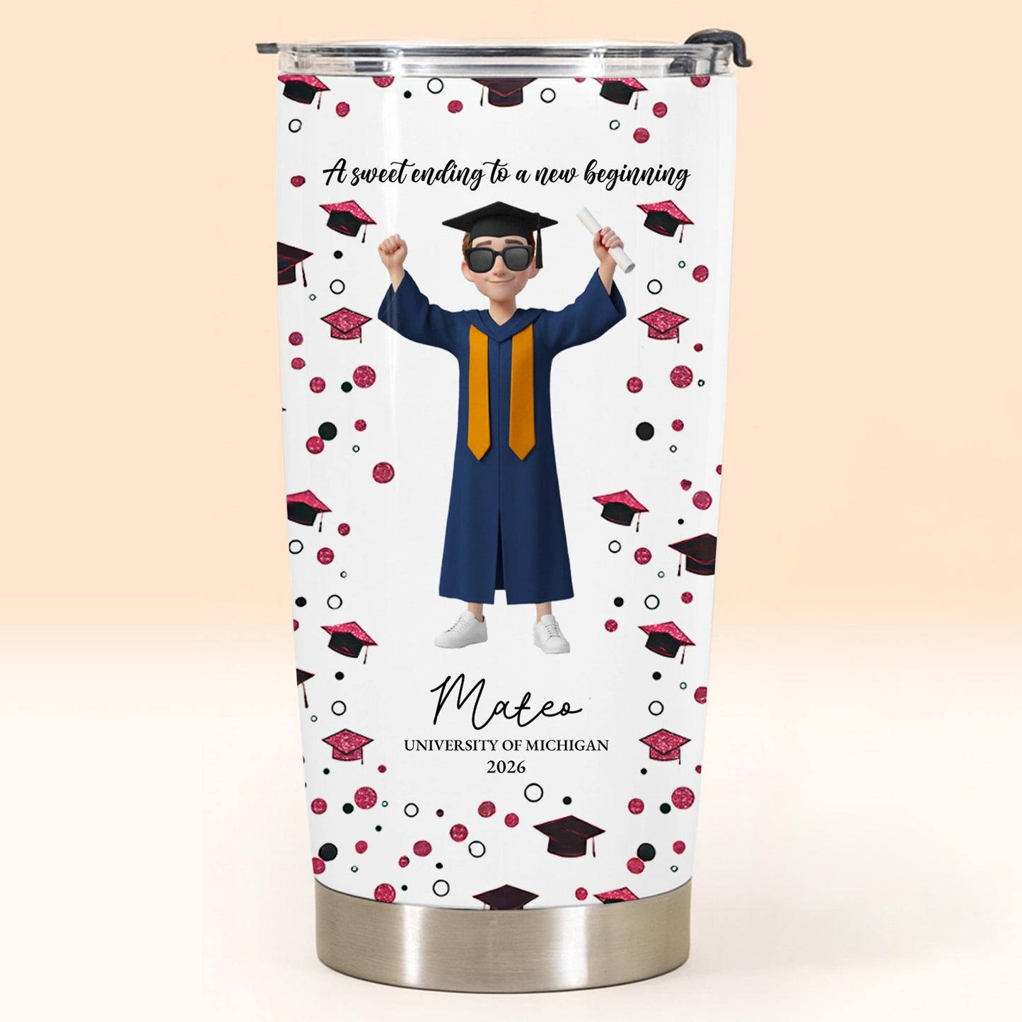 A Sweet Ending To A New Beginning Tumbler