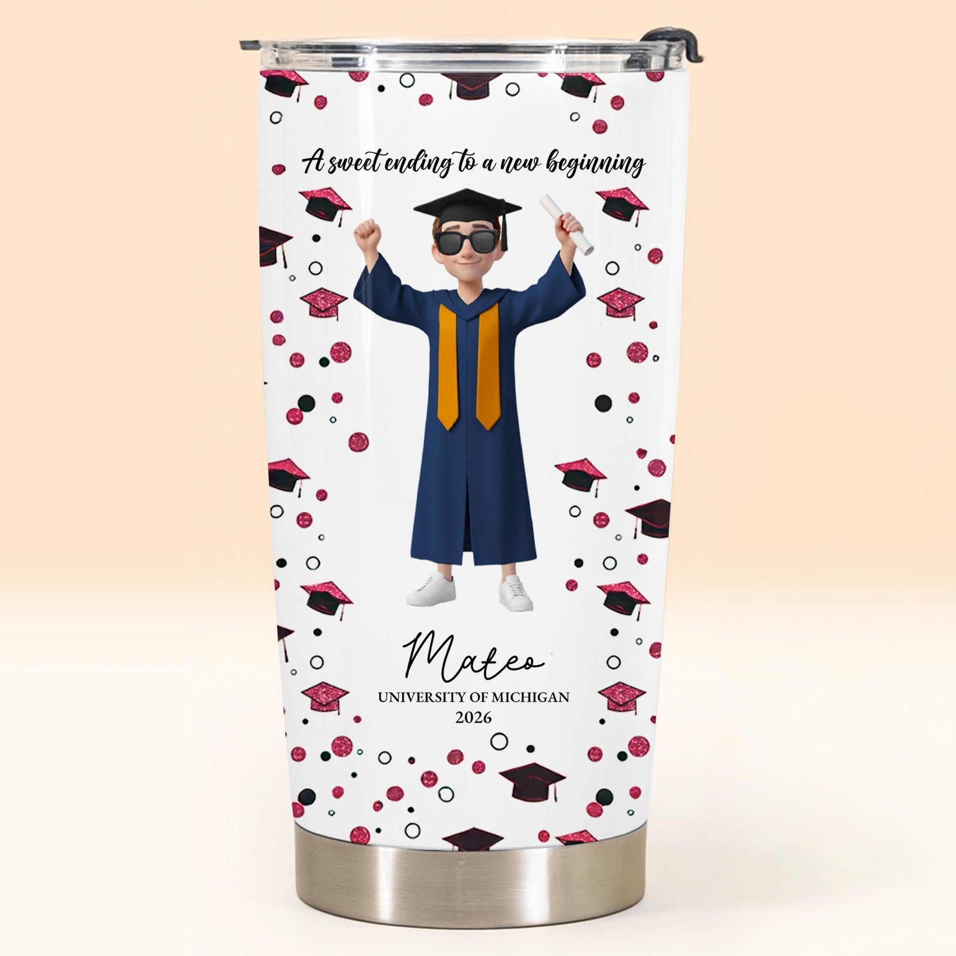 A Sweet Ending To A New Beginning Tumbler