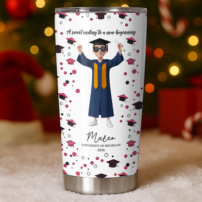 A Sweet Ending To A New Beginning Tumbler