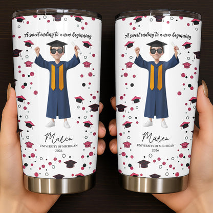 A Sweet Ending To A New Beginning Tumbler