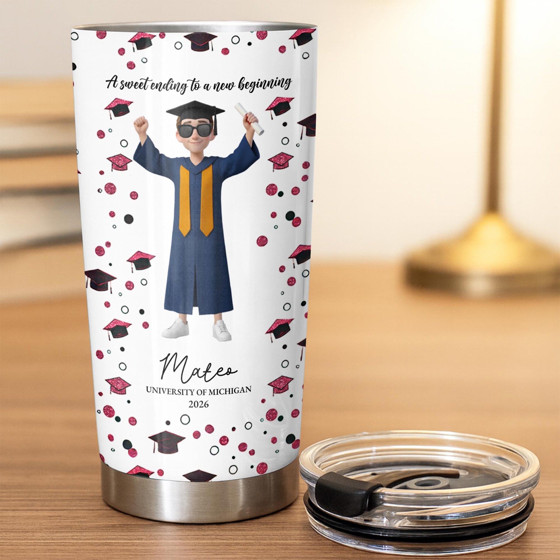 A Sweet Ending To A New Beginning Tumbler