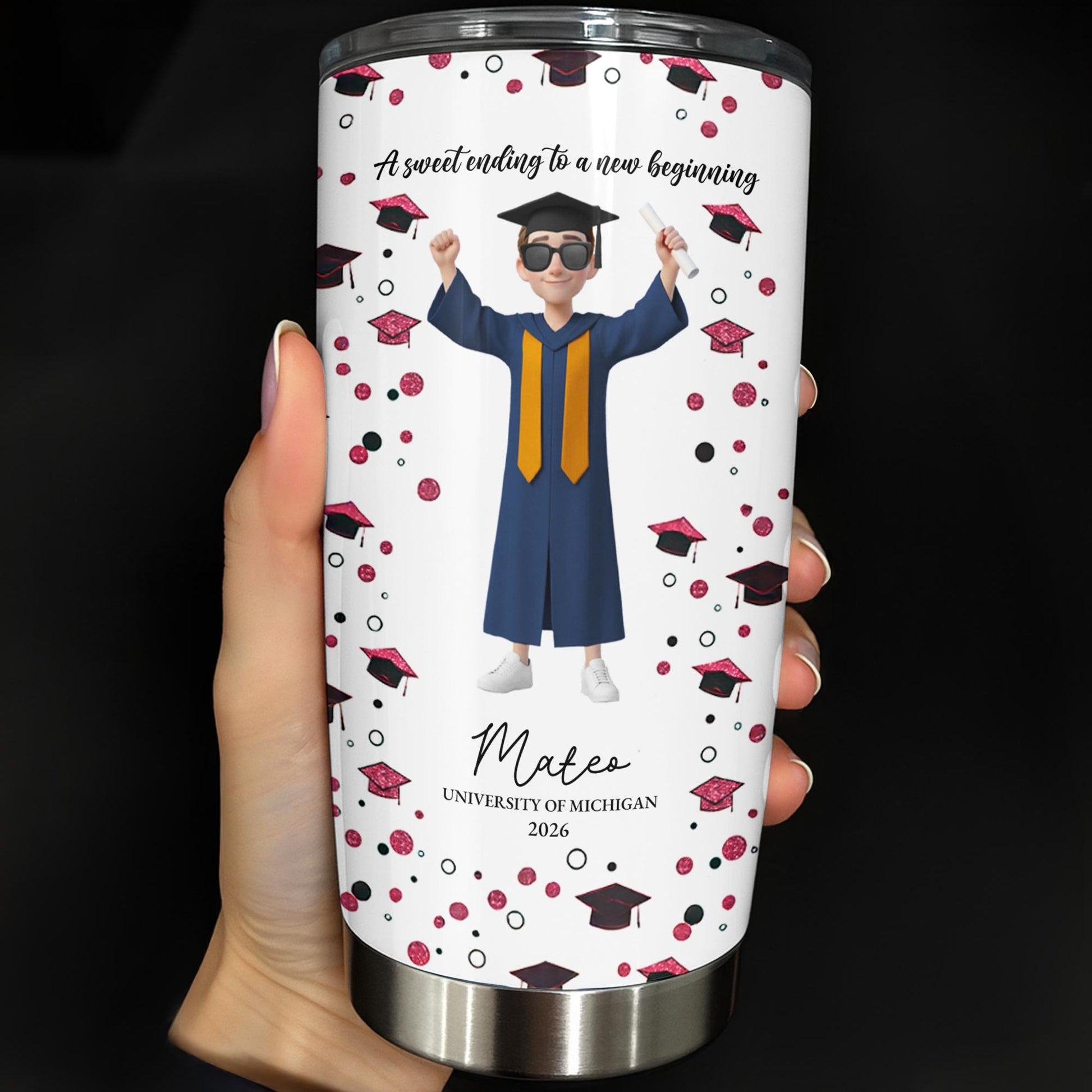 A Sweet Ending To A New Beginning Tumbler