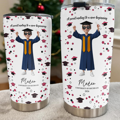 A Sweet Ending To A New Beginning Tumbler