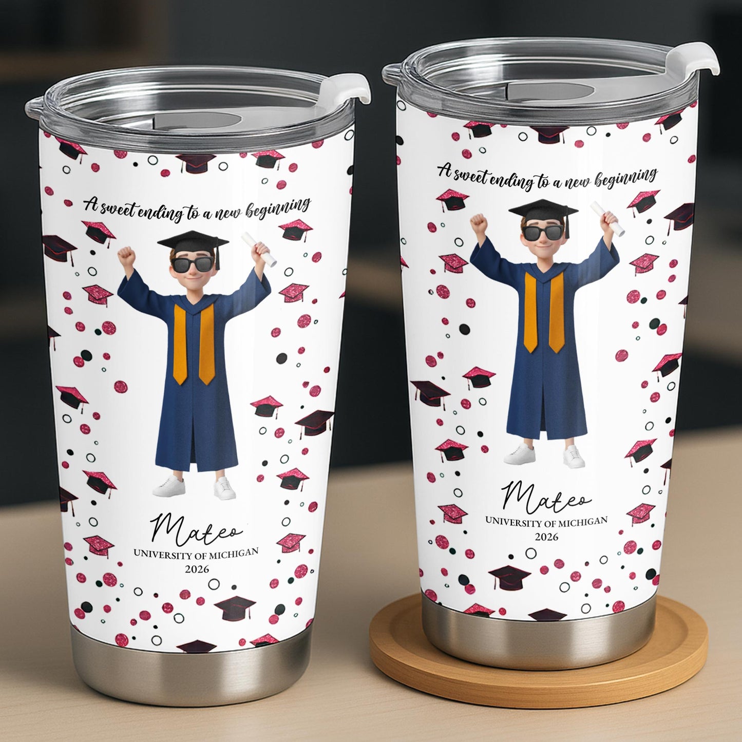 A Sweet Ending To A New Beginning Tumbler