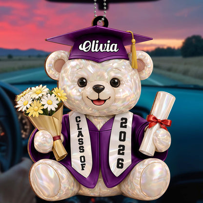 We Still Do Celebrating Our Wedding Anniversary Cruise Ship And Hearts - Personalized Custom Wood Ornament, Car Hanging Ornament - GRAD437_WCA