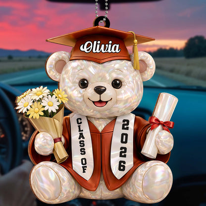 We Still Do Celebrating Our Wedding Anniversary Cruise Ship And Hearts - Personalized Custom Wood Ornament, Car Hanging Ornament - GRAD437_WCA