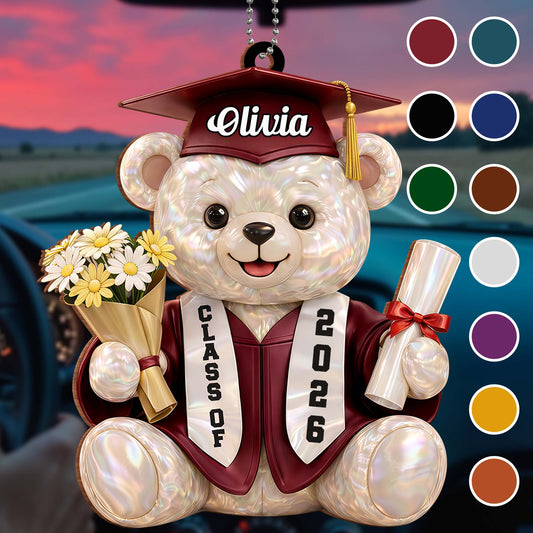 We Still Do Celebrating Our Wedding Anniversary Cruise Ship And Hearts - Personalized Custom Wood Ornament, Car Hanging Ornament - GRAD437_WCA