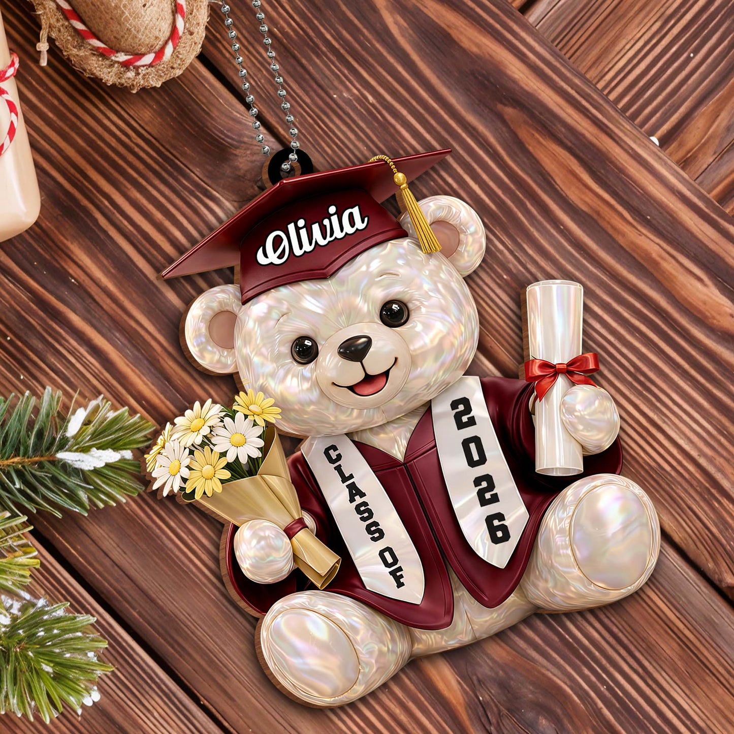 We Still Do Celebrating Our Wedding Anniversary Cruise Ship And Hearts - Personalized Custom Wood Ornament, Car Hanging Ornament - GRAD437_WCA