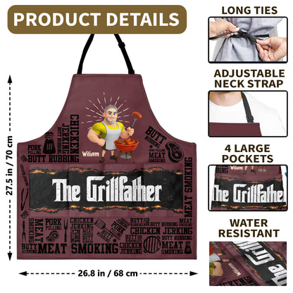 The Grillfather, Grill And Apron