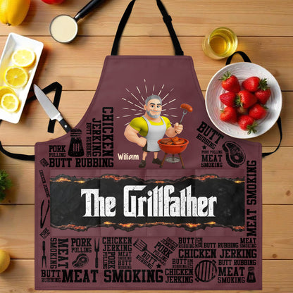 The Grillfather, Grill And Apron