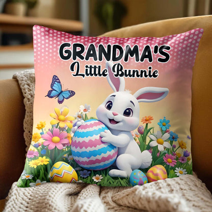 Grandma's Little Bunnie With Bunny, Eggs And Flowers