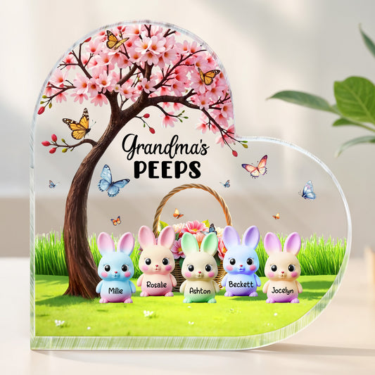 Grandma's Peeps, Bunnies And Cherry Blossom Tree