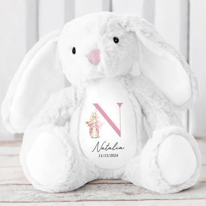 Cute Bunny With Floral Design For A Beautiful Touch
