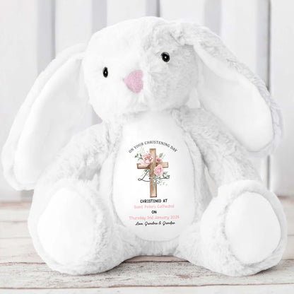 On Your Christening Day, Roses and Christian Cross