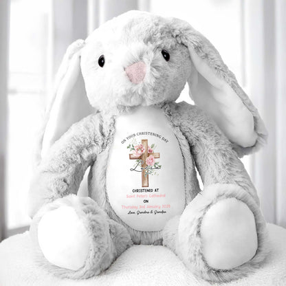 On Your Christening Day, Roses and Christian Cross