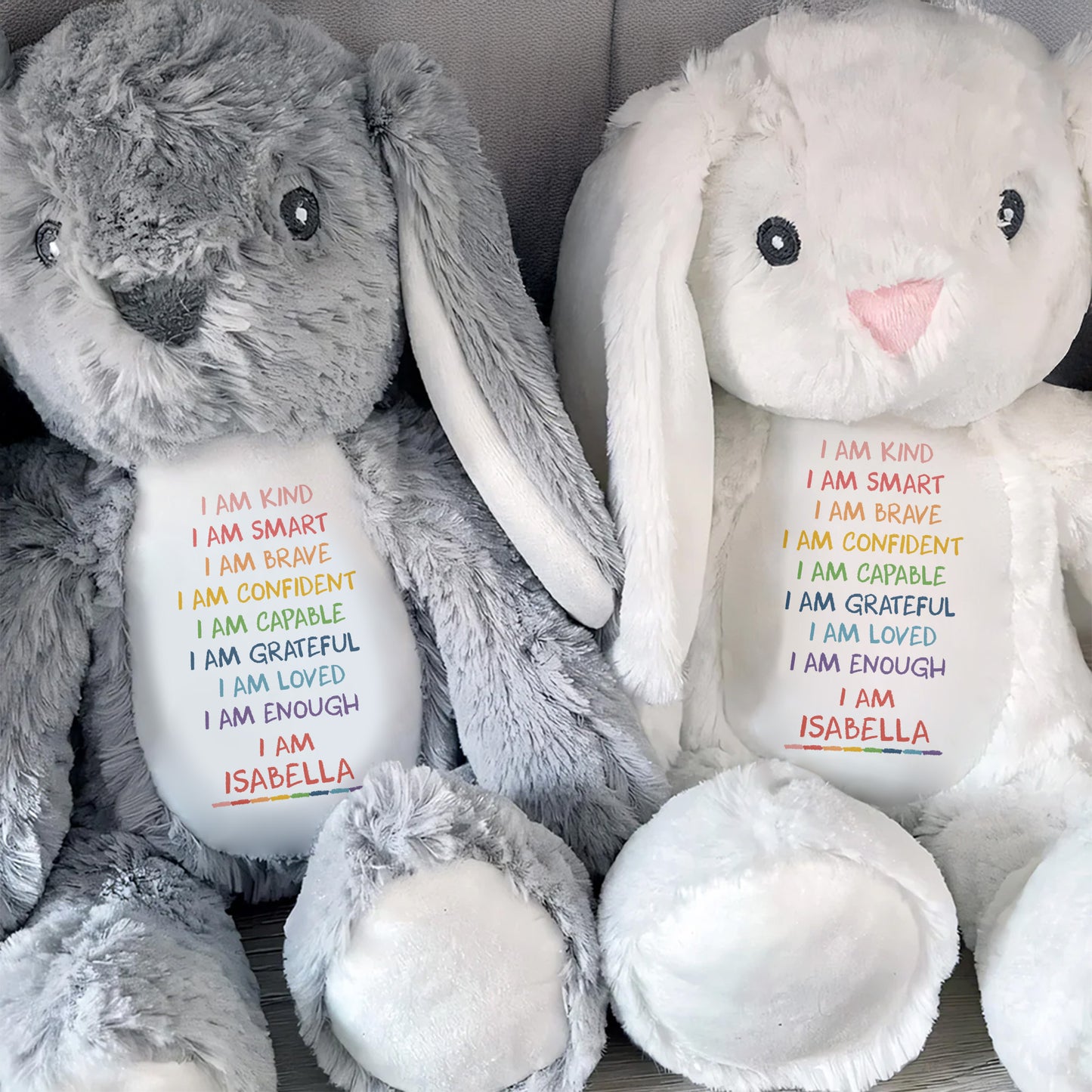 I Am Kind, I Am Smart, I Am Brave, Stuffed Bunny