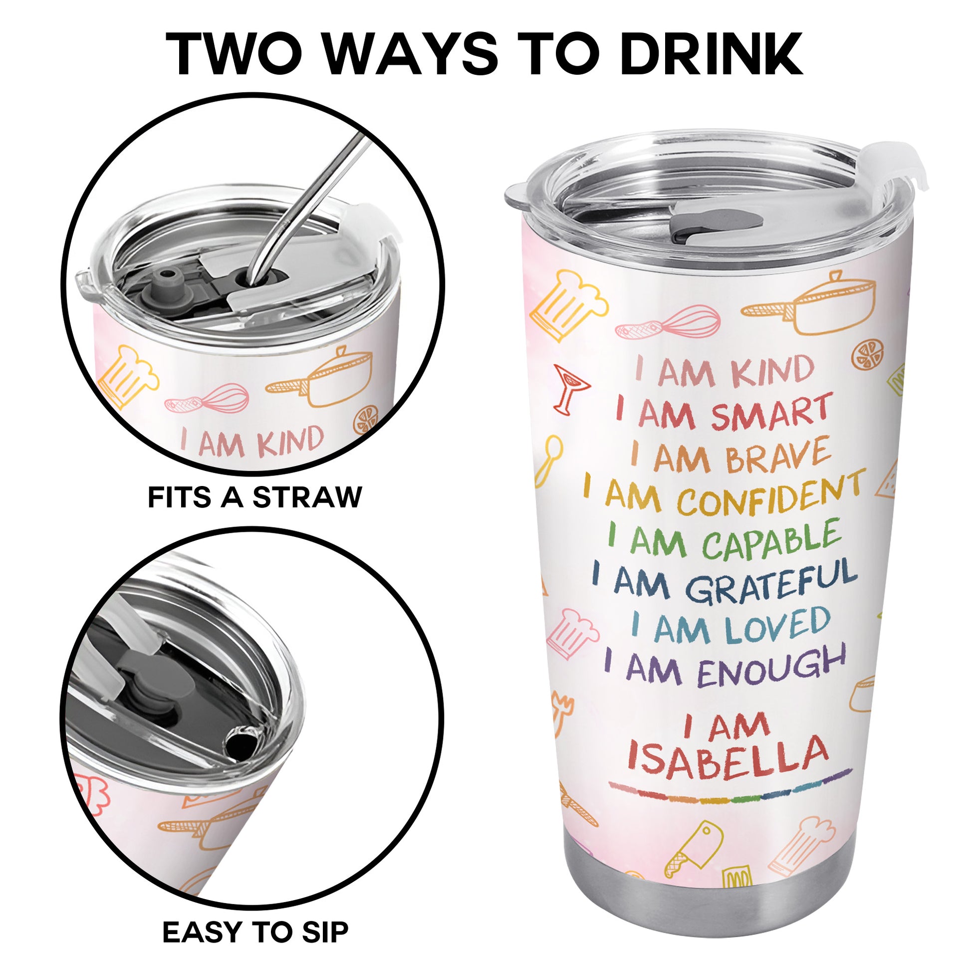 I Am Kind, I Am Smart, I Am Brave, Various Kitchen Utensils