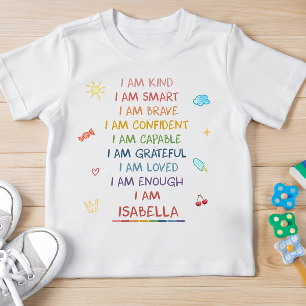 I Am Kind, Smart, Brave, Empowerment T-Shirt