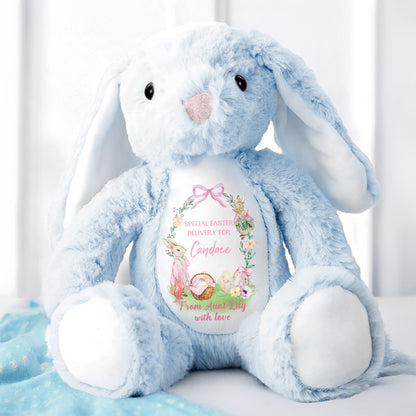 Special Easter Delivery For Candace, Easter Bunny, Eggs And Flowers