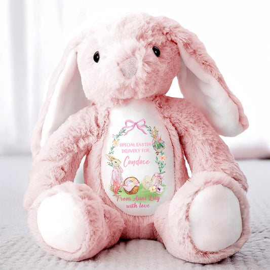 Special Easter Delivery For Candace, Easter Bunny, Eggs And Flowers