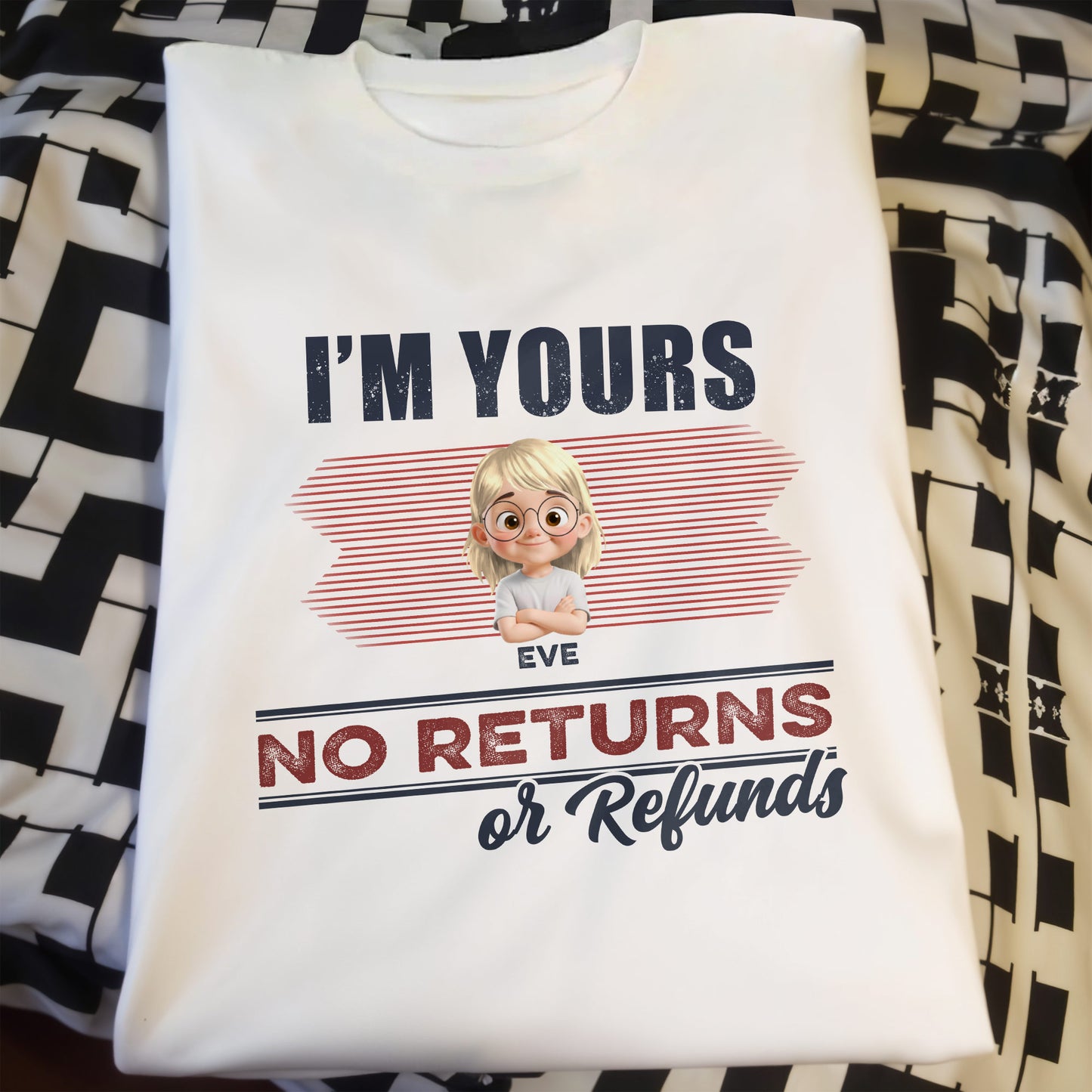 We're Yours No Returns Or Refunds, Cute Children Illustration