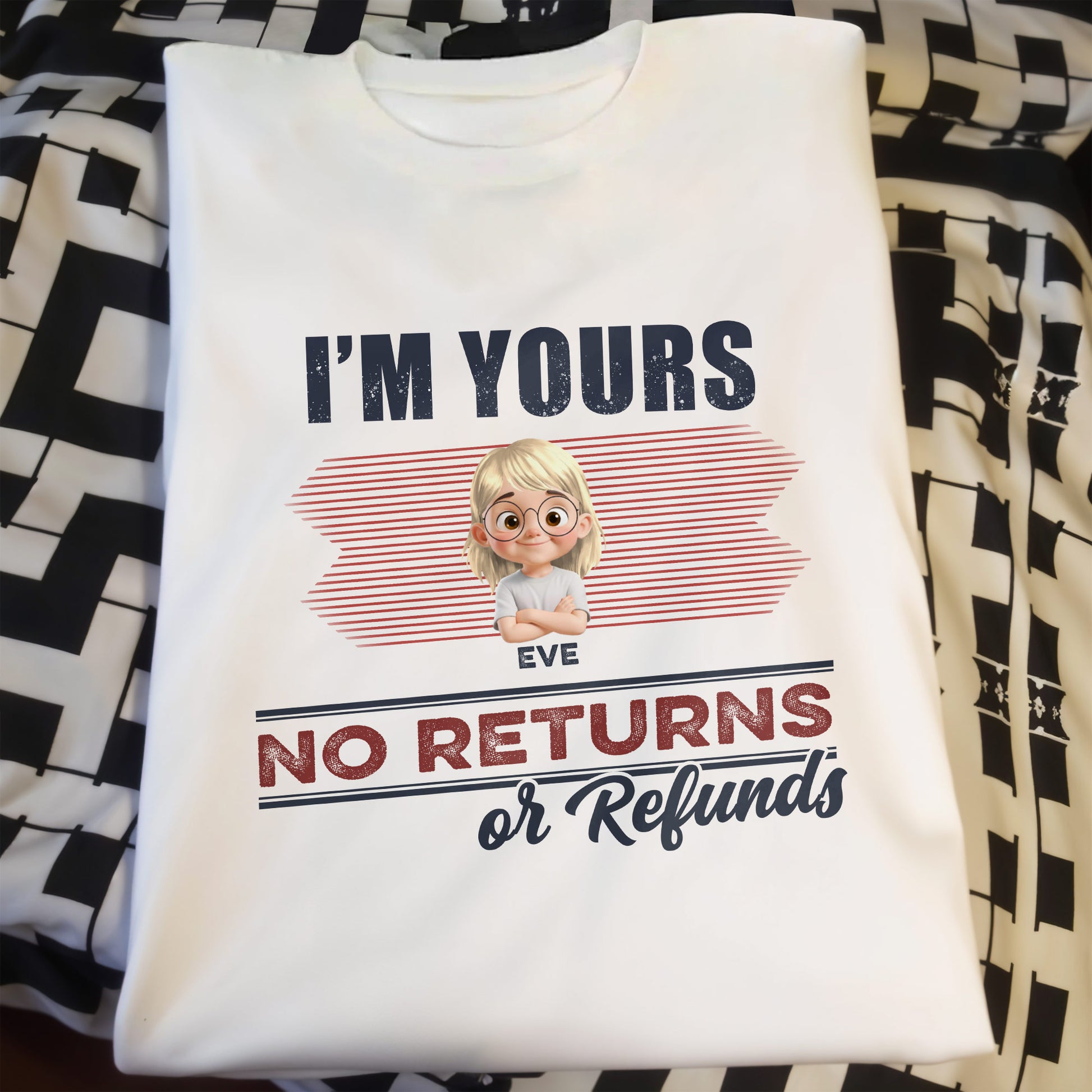 We're Yours No Returns Or Refunds, Cute Children Illustration